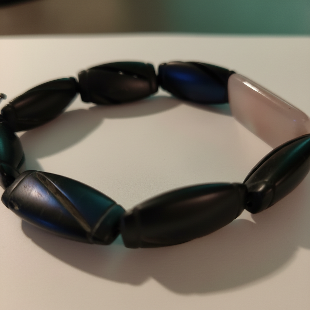 Black bead close-up