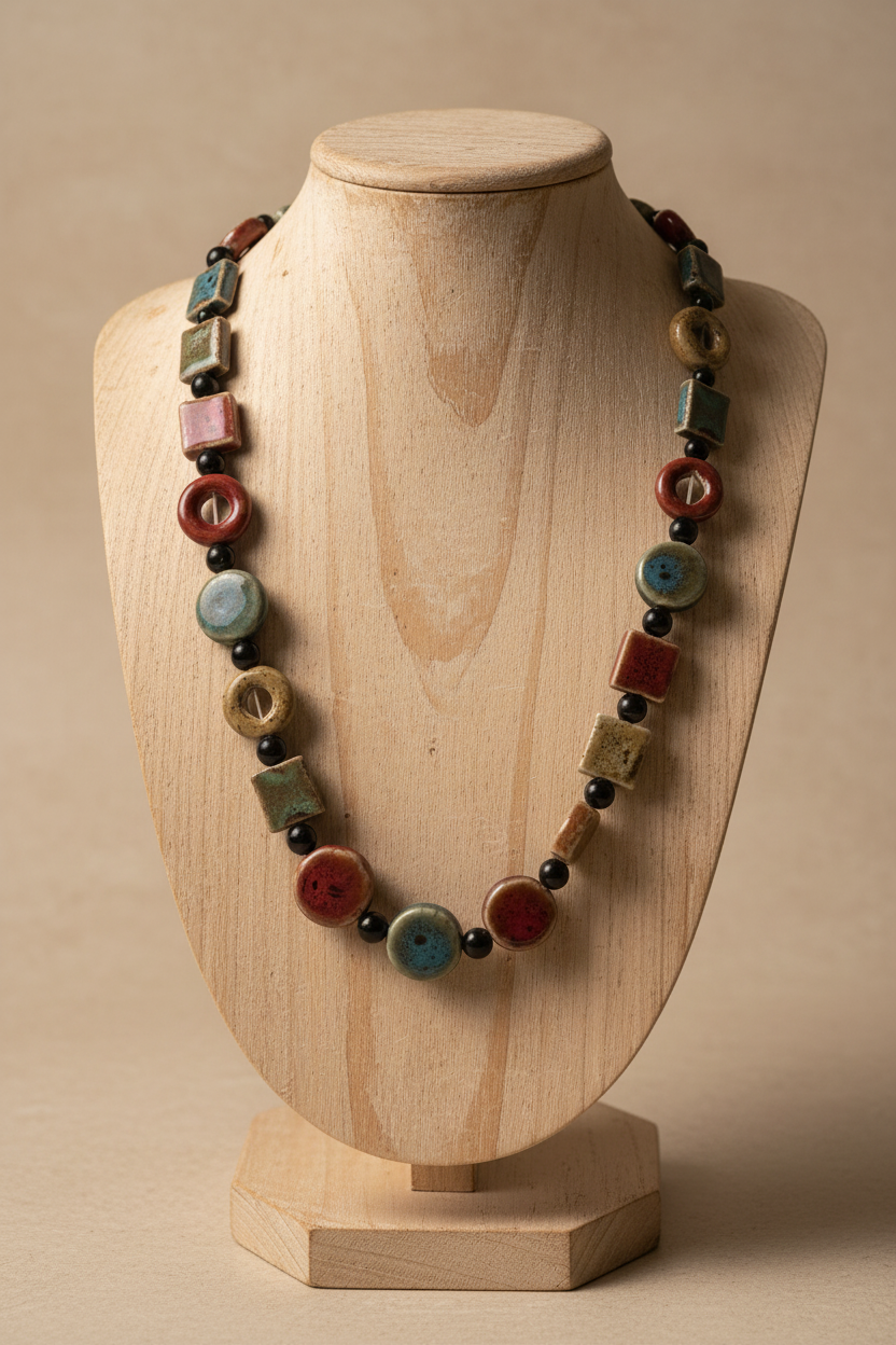 Ceramic Bead Necklace Jewelry Stand