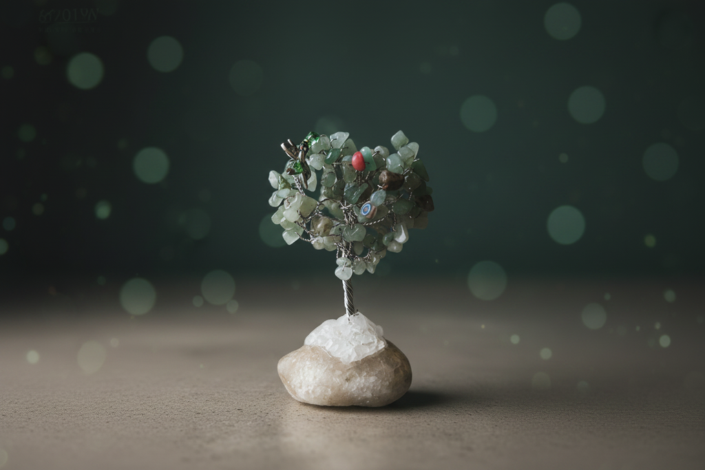 Crystal Tree — Banner on Dark Teal