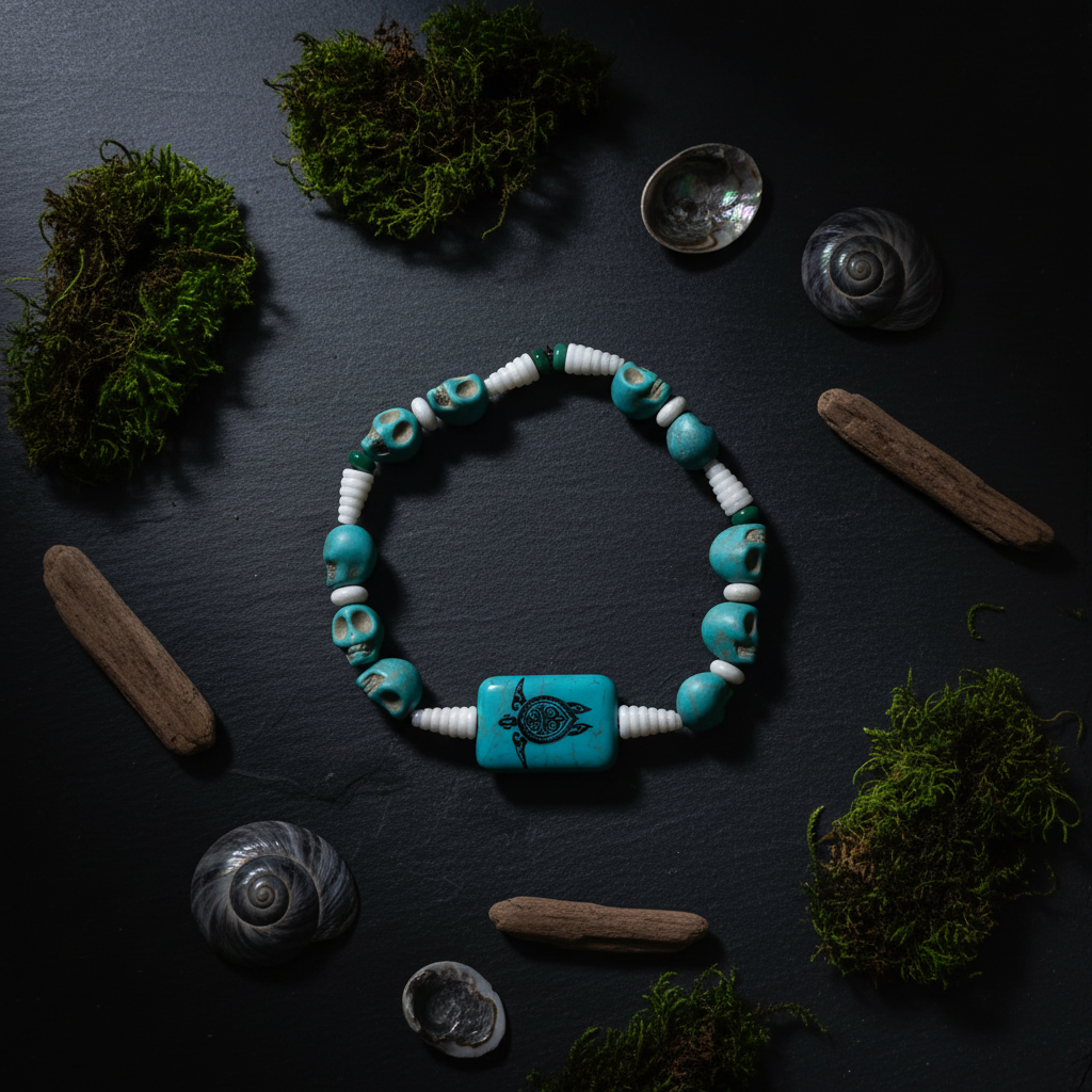 Dark slate flat lay