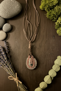 Macrame Necklace - Nature Setting