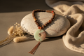 Natural Carved Bead Pendant Necklace