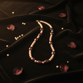 Pearl & Burgundy Necklace - S-Curve